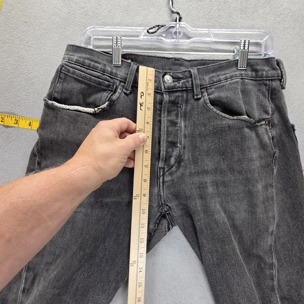 VTG Levis Engineered Jeans Mens Gray Charcoal Wash Twisted Red Patch Fits 29x30